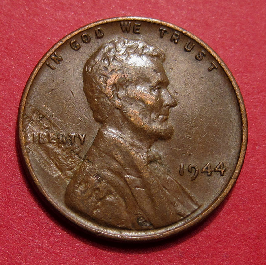 1944-Lincoln-Wheat-Cent-Mint-Error---Lamination-Loss
