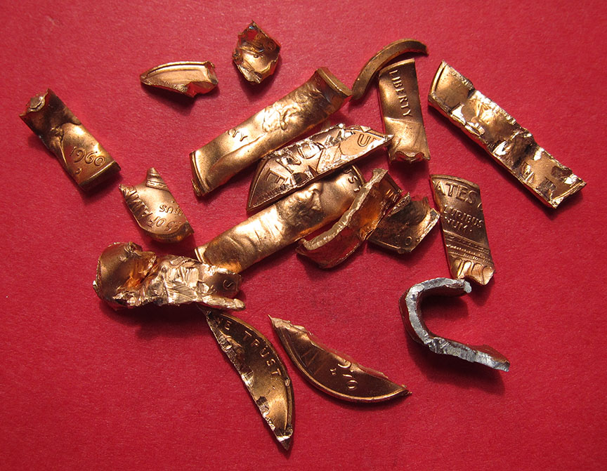 Shredded-Lincoln-Cents---No-Clue-How-Where-What-Or-When