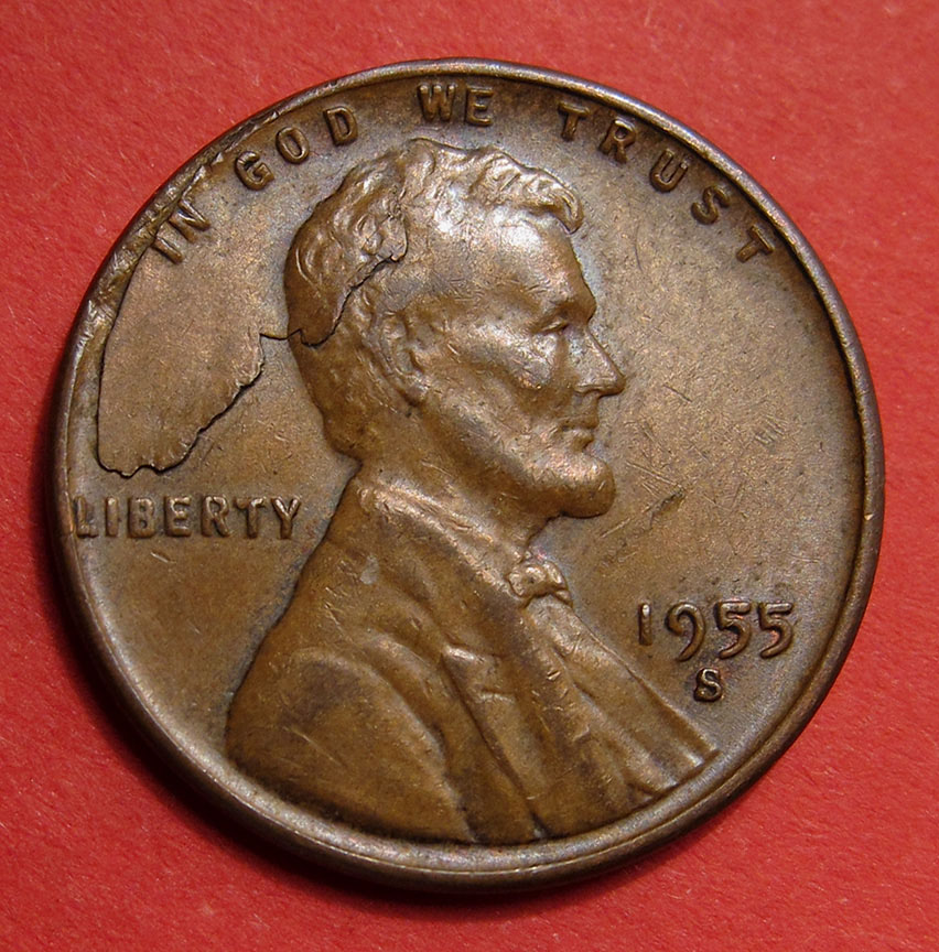 1955-S-Lincoln-Wheat-Cent-Mint-Error---Retained-Lamination