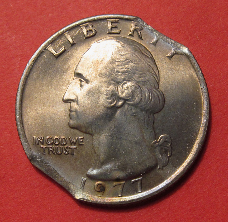 1977-Washington-Quarter-Mint-Error---Double-Clipped
