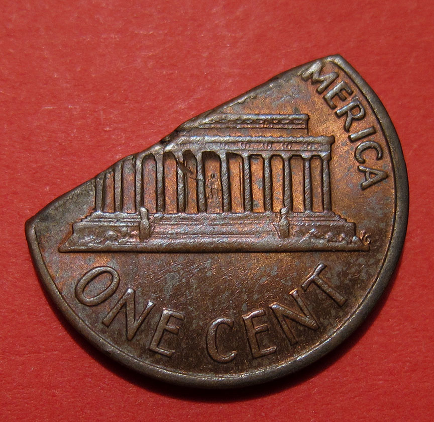 1972-D-Lincoln-Memorial-Cent-Mint-Error---Straight-Clip