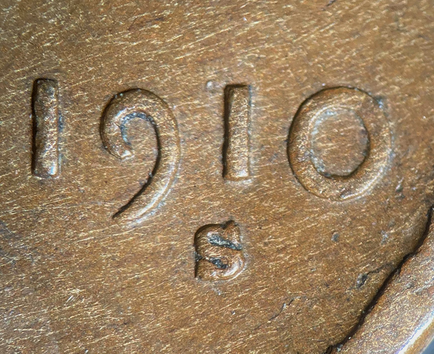 1910-S/S-Lincoln-Wheat-Cent---RPM-003,-Inverted-S-Over-Inverted-S