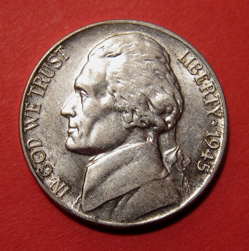 1945-P/P/P-Jefferson-Nickel-Tripled-Die---DDR-004,-RPM-001,-FS-501/804