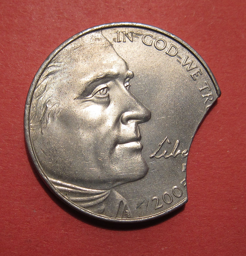 2005-P-Jefferson-Nickel-Ocean-In-View-Mint-Error---Clipped-Planchet