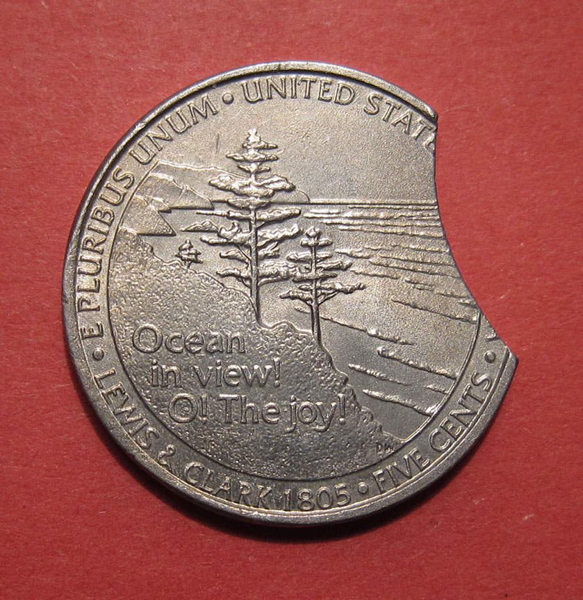 2005-P-Jefferson-Nickel-Ocean-In-View-Mint-Error---Clipped-Planchet