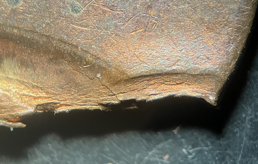 No-Date-Lincoln-Memorial-Cent-Mint-Error---Off-Center-Altered