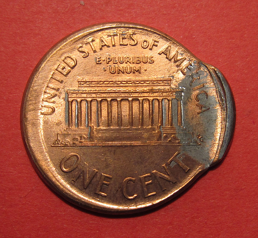 1999-Lincoln-Memorial-Cents-Mint-Error---Broadstruck/Indent-+-Off-Center-Uniface-Mated-Pair