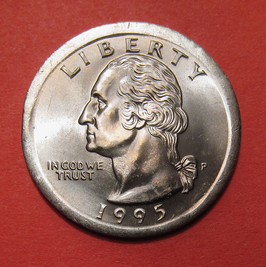 1995-P-Washington-Quarter-Mint-Error---Broadstruck-On-Blank