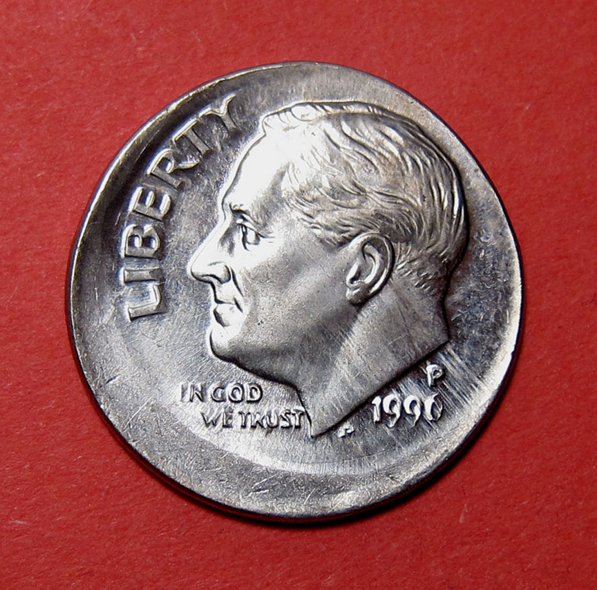 1996-P-Roosevelt-Dime-Mint-Error---Uncentered-Broadstrike