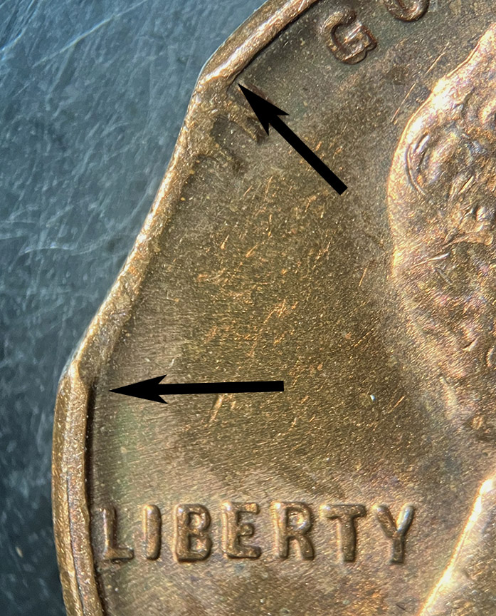 1950-D-Lincoln-Wheat-Cent-Mint-Error---Clipped-Planchet-How-To-ID-Clips