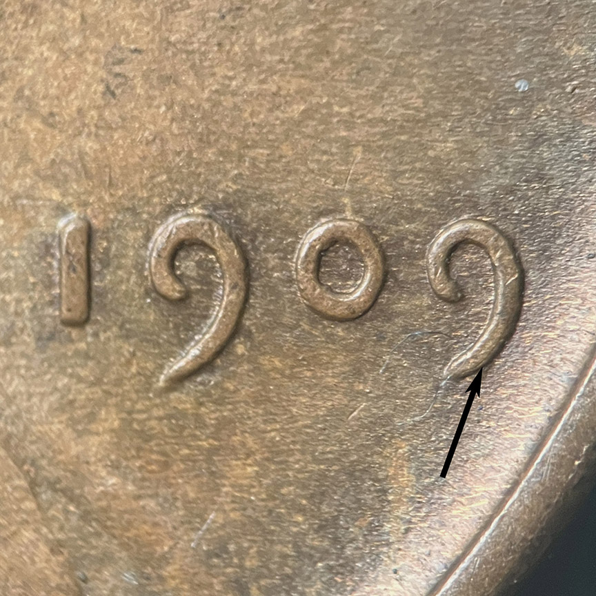 1909-VDB-Lincoln-Wheat-Cent-Doubled-Die---WDDO-003-With-Spike-Head
