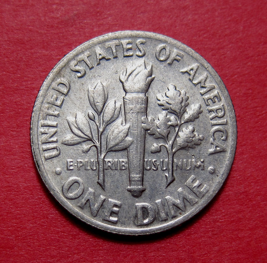 1972-Roosevelt-Dime-Mint-Error---Struck-Through