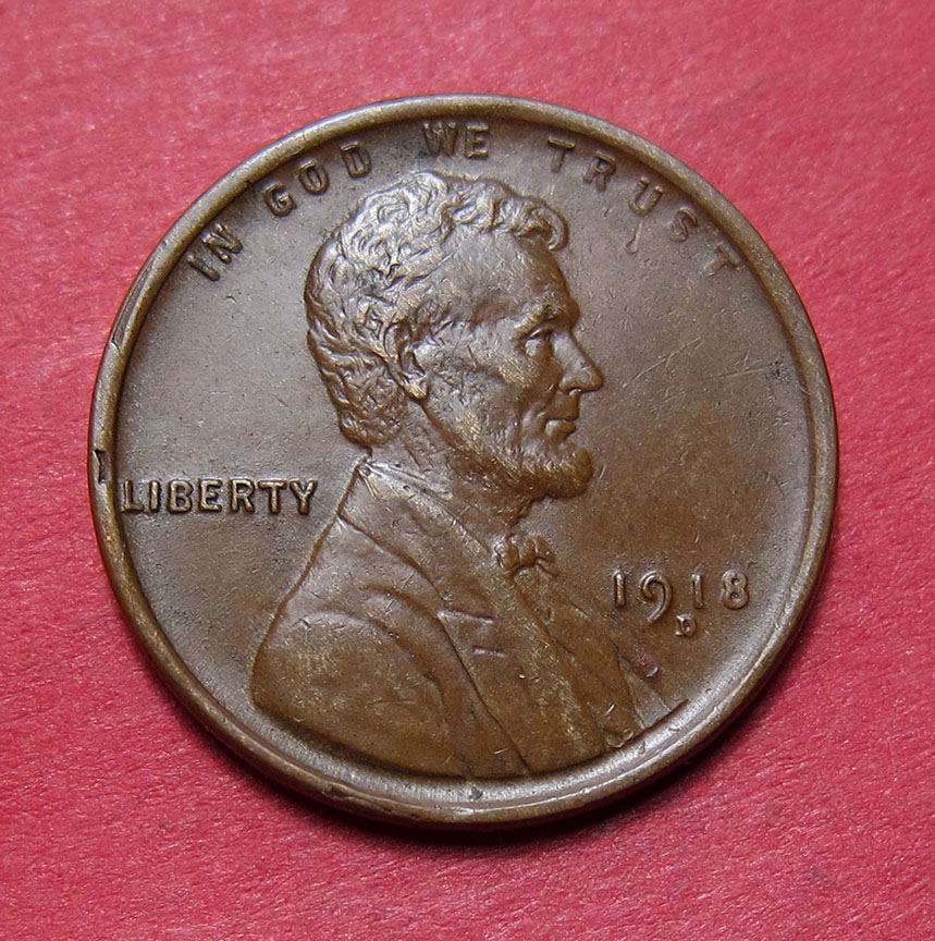 1918-D-Lincoln-Wheat-Cent-Mint-Error---Rim-Cud