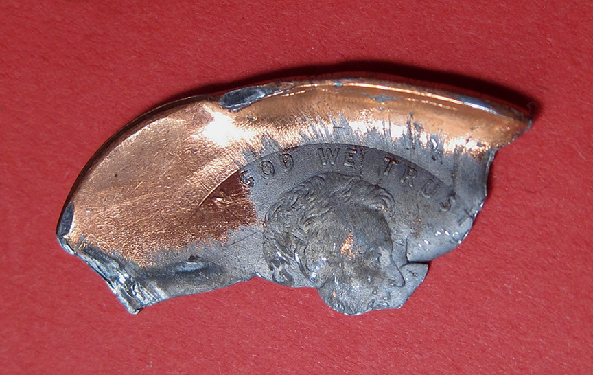 No-Date-Lincoln-Cent-Zinc-Mint-Error---Die-Cap-Fragment