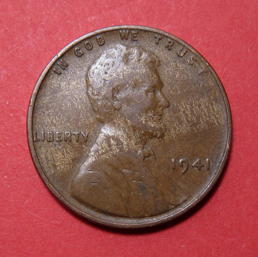 1941-Lincoln-Wheat-Cent-Mint-Error---Lamination-Loss