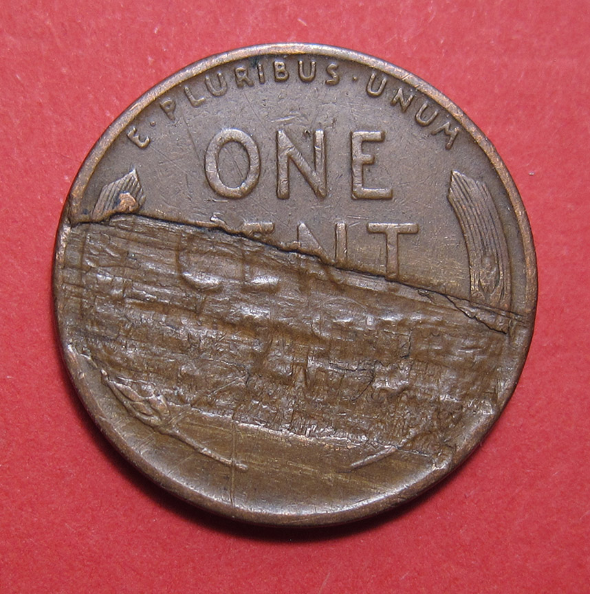 1941-Lincoln-Wheat-Cent-Mint-Error---Lamination-Loss
