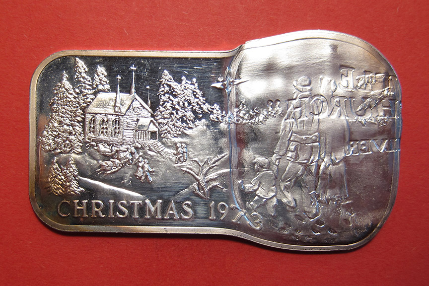 1973-Christmas-Silver-Art-Bar---Double-Struck-Full-Brockage-Reverse