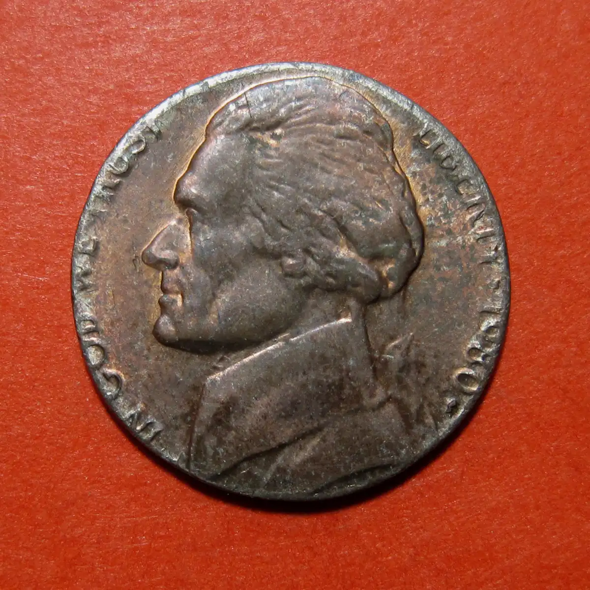 1980-P-Jefferson-Nickel-Mint-Error---Struck-On-One-Cent-Planchet