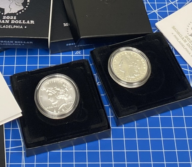 2021-Peace-And-Morgan-Dollars!