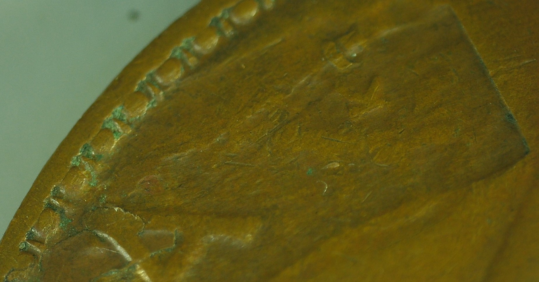 1955-Penny-With-An-Interesting-Planchet-Flaw