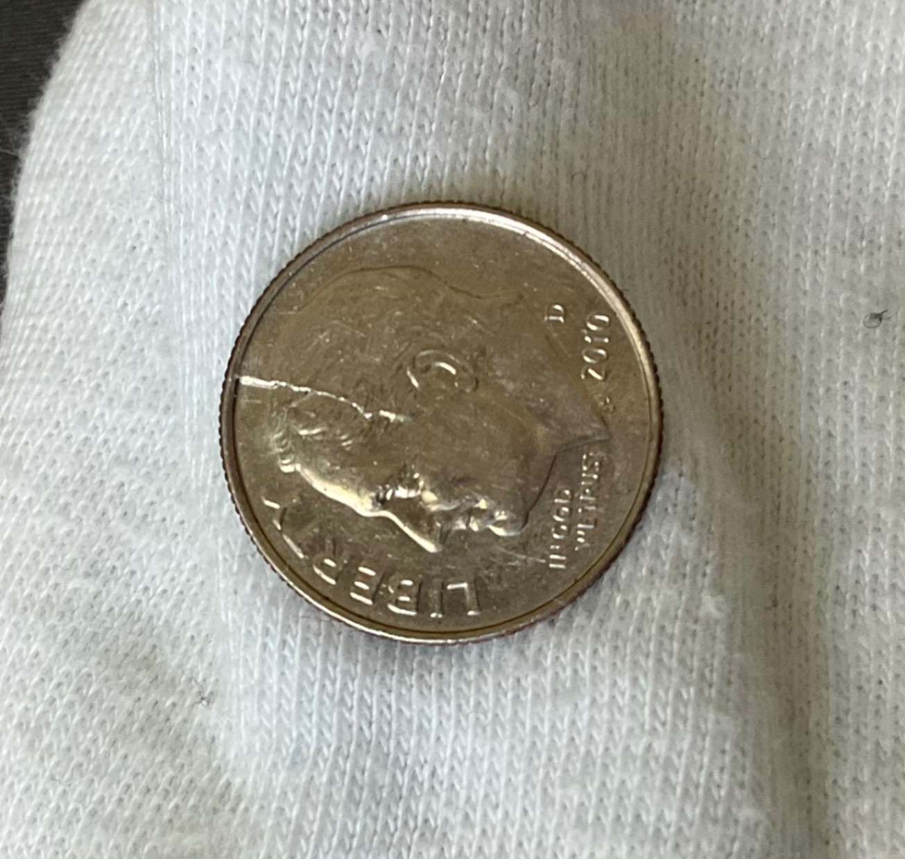 2010-D-Roosevelt-Dime-Huge-Fracture-Obverse-Only