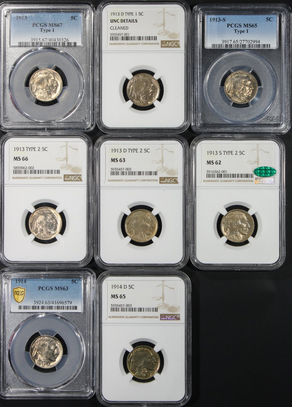 Ty2020B-Buffalo-Nickel-AU-/-MS-Set....in-Progress-W/Updates