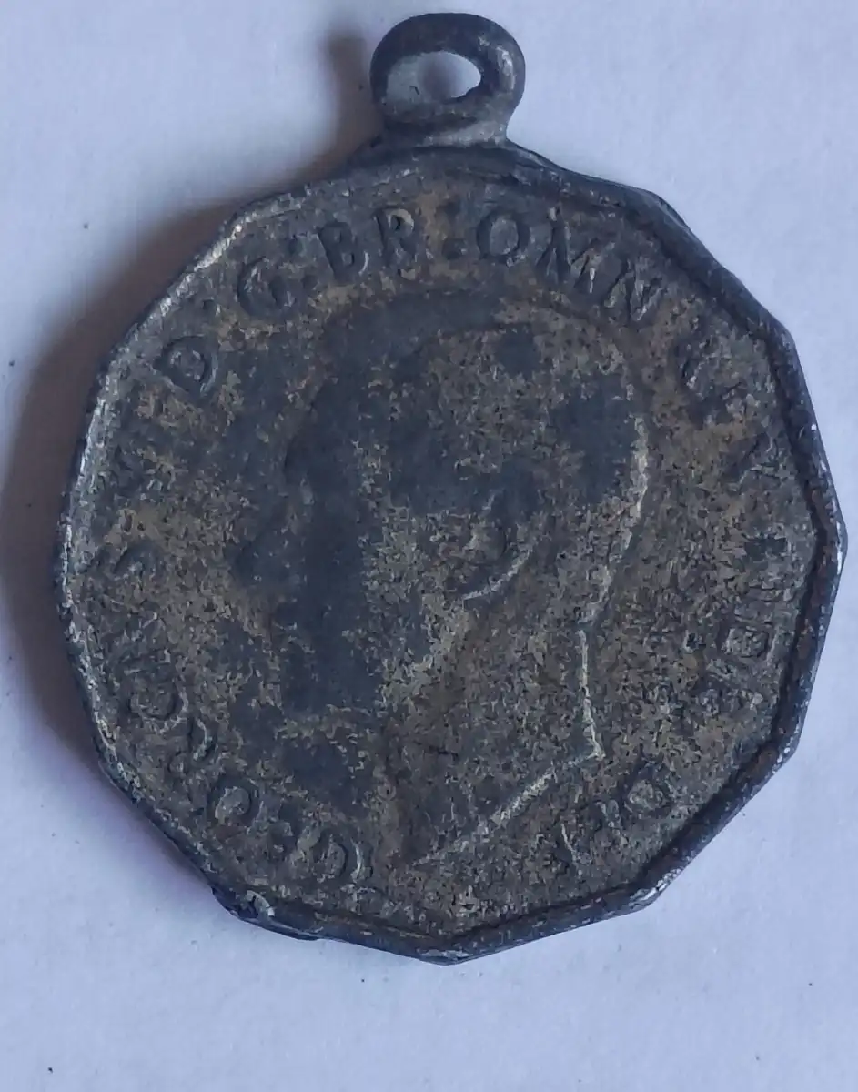 1952-3-Pence-Coin,-Or-Necklace-Charm?