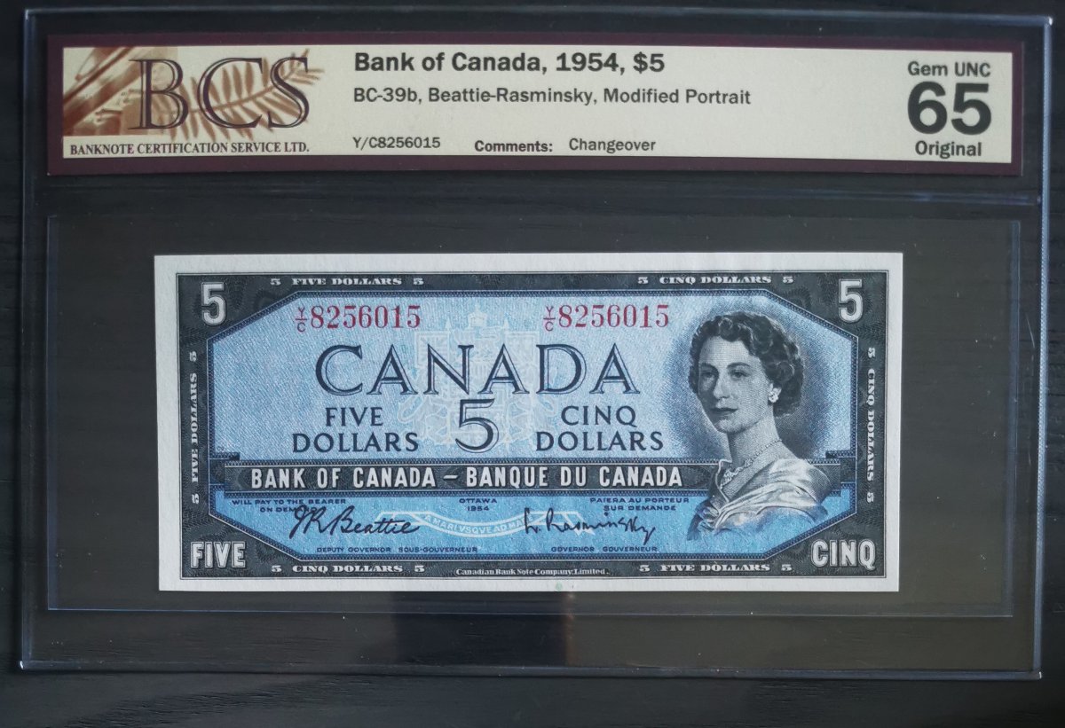 Bcs-Gem-65---1954-5$---Paper-Corners-With-2-Slightly-Diagonal-Cuts.-Advice?