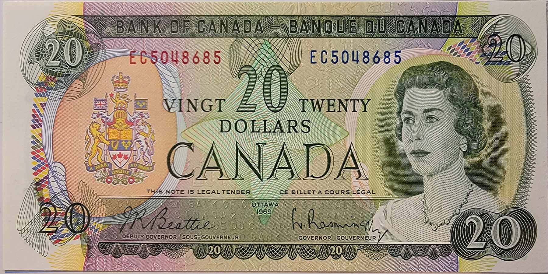 Poll-1---1969-$20-S/N-Ec:-Comparing-TPG-Grading-With-Recent-Examples