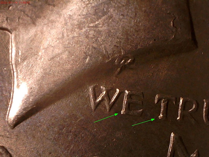 1964--D-1/2-Dollar-,RPM-Or-A-Well-Place-Die-Chip-?