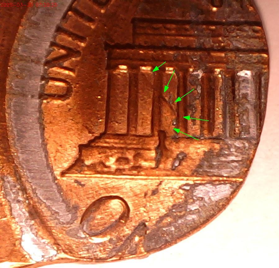 Lincoln-Cent-Struck-Off-Center-With-A-Reverse-Clash