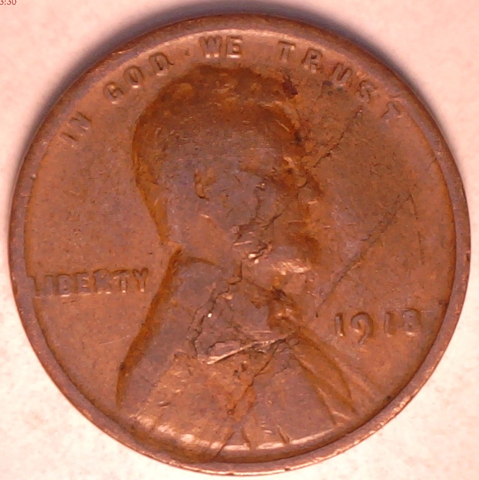 1918-Lincoln-Cent-Lamination