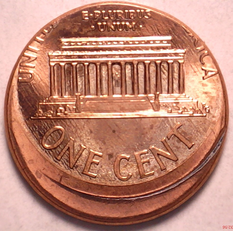 1995-Lincoln-Cent-Struck-Off-Center