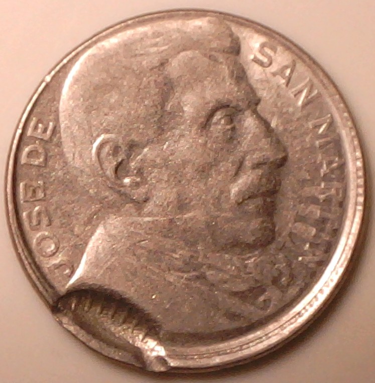 1950-Argentina-20-Centavos-Indent-Strike