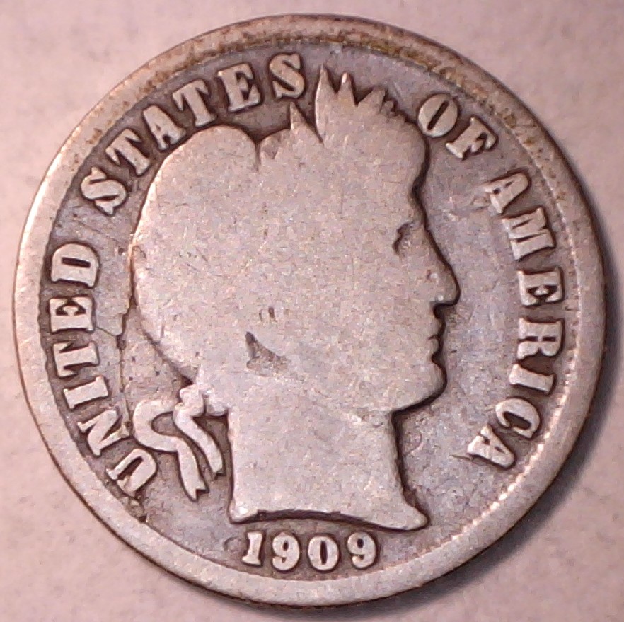 1909-D-Barber-Dime-Lamination