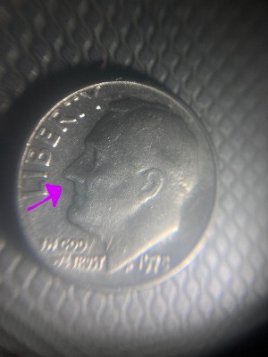 1975-Roosevelt-Dime---Need-Opinion-By-His-Nose-Cant-Tell