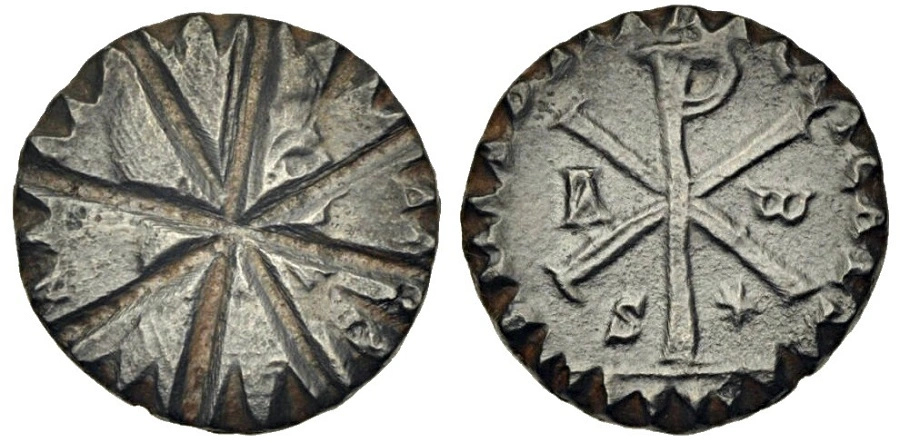 Bronze-Coins-Modified-Into-Weights-For-Gold-Coins