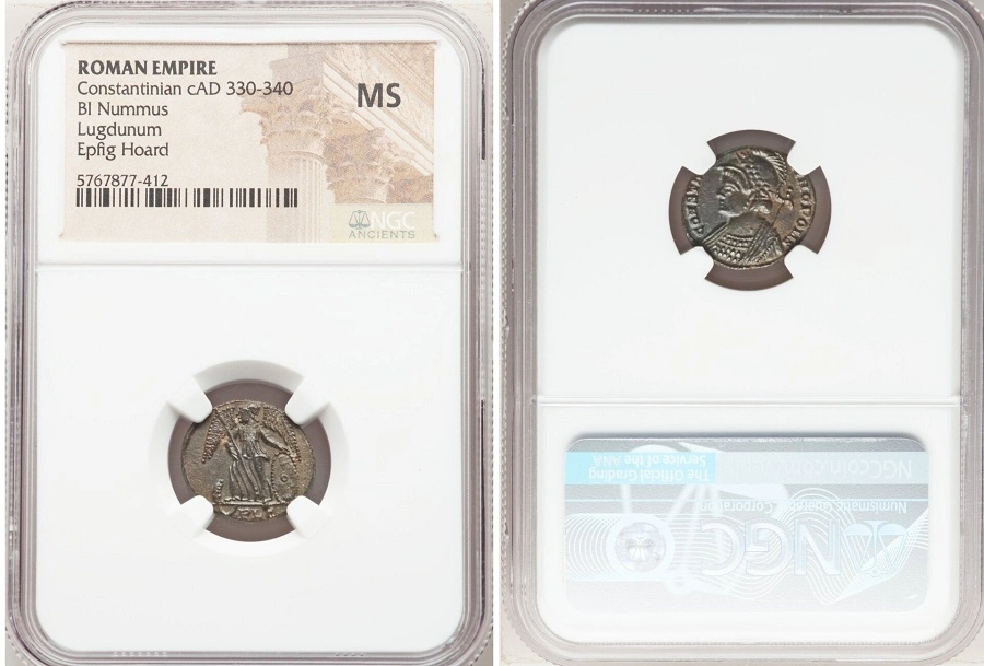 Concretion-Of-Coins-From-The-Epfig-Hoard