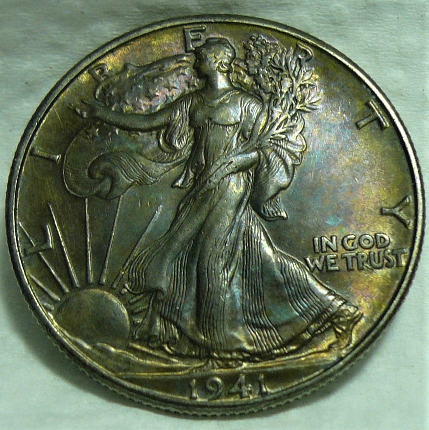 1941-Walking-Liberty-Half-Dollar-Toner---Help-With-Grading-Etc!