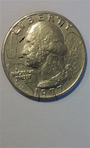 Rear-Error-1977-D--DD-Washington-Quarter-Nice-For-Collection