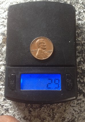 1968-Lincoln-Penny-Weight-2.9-Grams