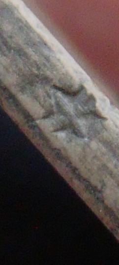 Japanese-Bronze-Mon-Piece-With-Countermarks