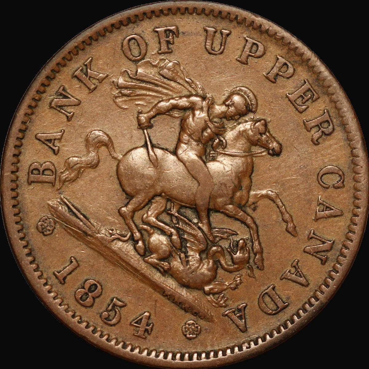 Help-With-This-1854-Bank-Of-Upper-Canada-One-Penny-Token