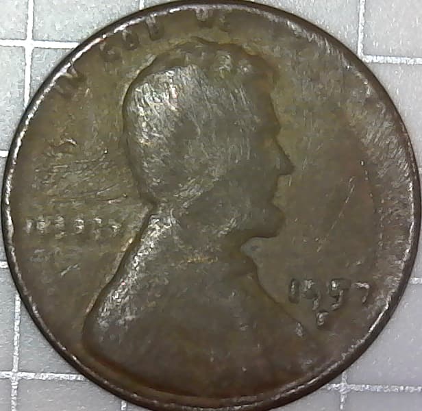 1957-D:-Weakly-Struck-Or-Heavily-Grease-Struck-Penny?