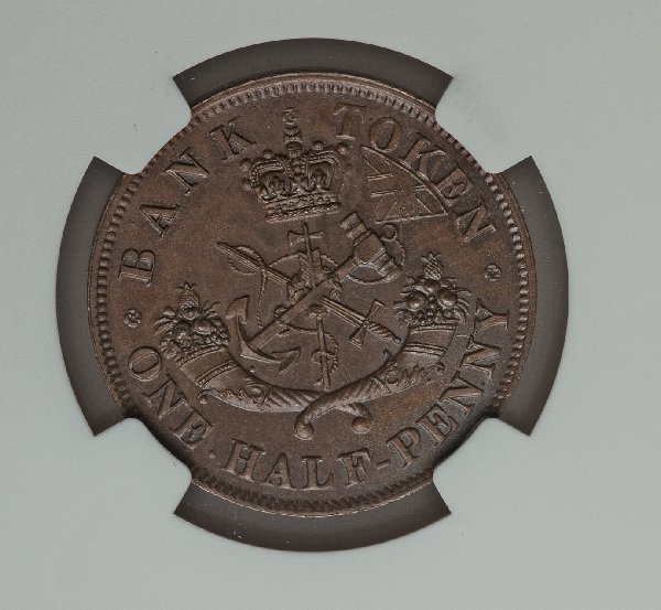1850-Half-Penny-Bank-Token