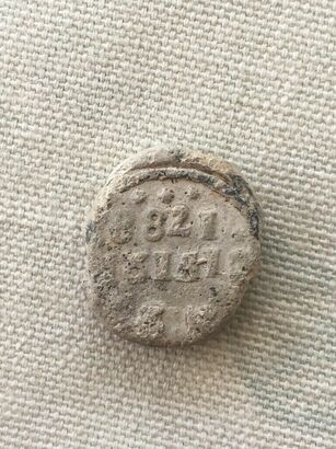Coin/Token-Found-In-Angus-Scotland---Wondering-What-It-Is-Id:-18th-Century-Flax-Bale-Seal