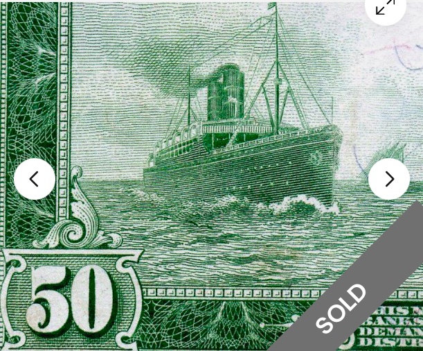 1914-FRN-$50-1039B-Note-For-Grading-And-Comments