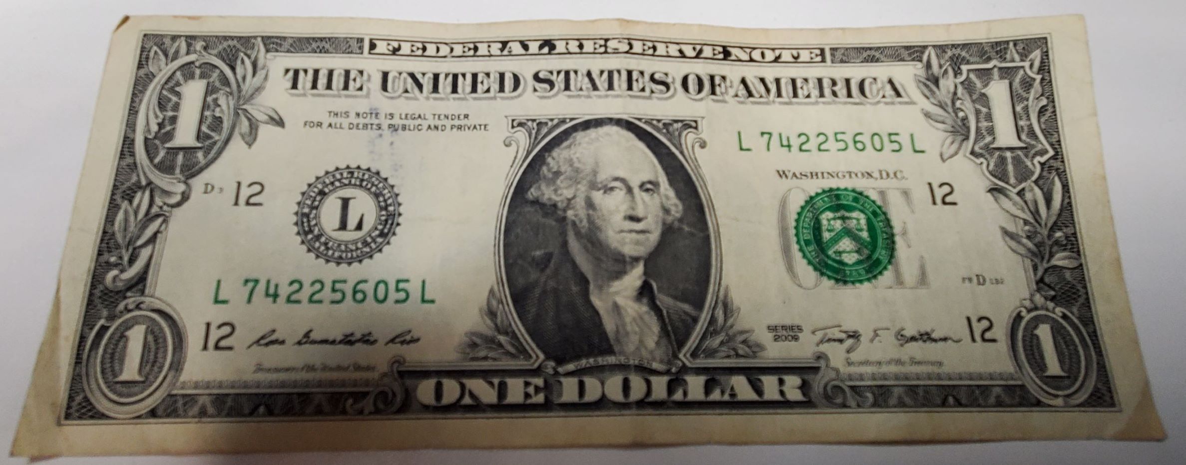 Series-2009-Dollar-Note-With-Treasury/Bank-Stamp?