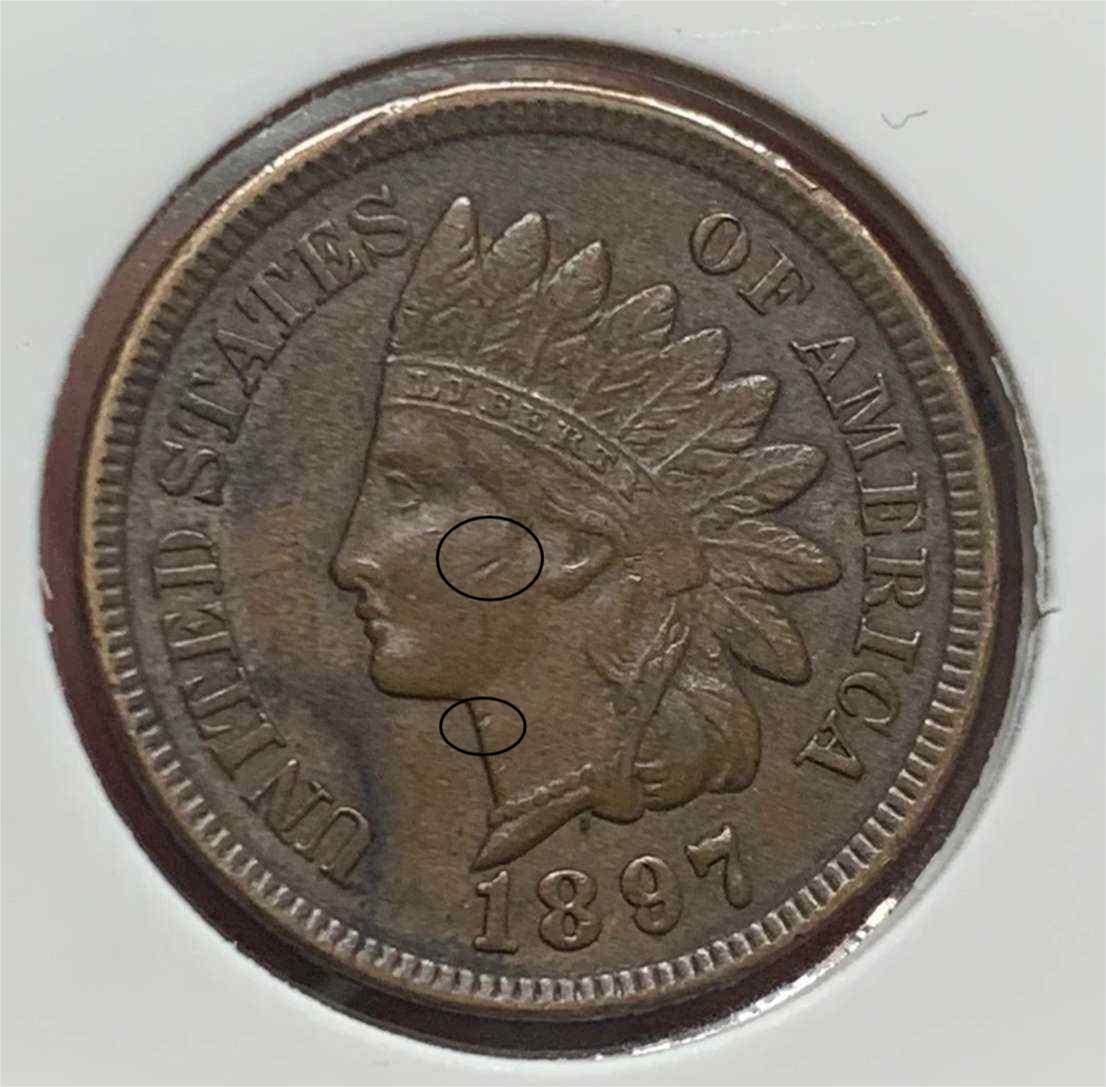 Raw-1897-Inidian-Head-Penny-About-The-Condition
