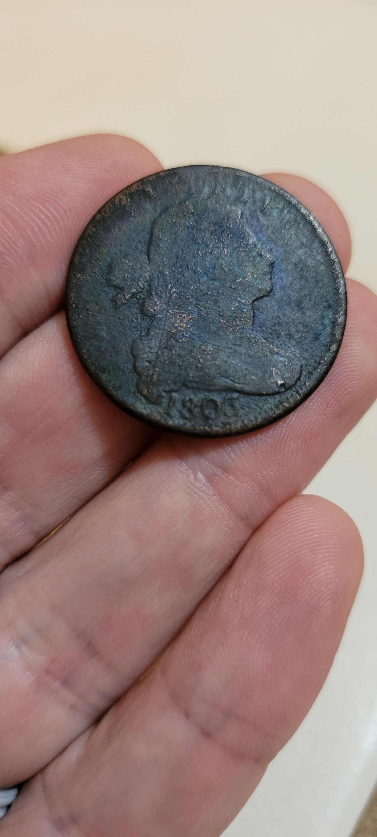 Picked-Up-This-1805-Large-Cent-At-A-Flea-Market